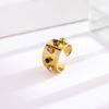 1Pcs Colorful zircon open ring for women, stainless steel ring, party gift