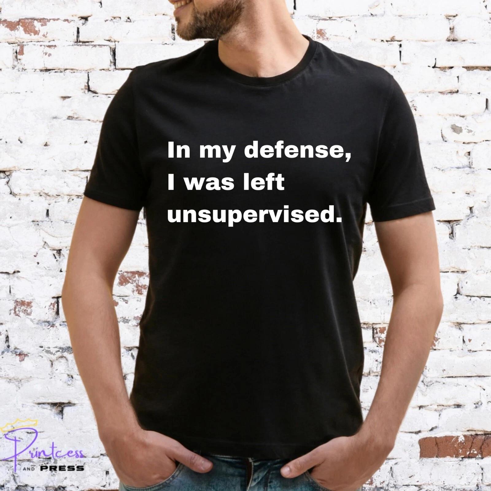 UNSUPERVISED T-Shirt, FUNNY SLOGAN, CUTE, GAMER, NEEK, Unisex and Lady Fit XL