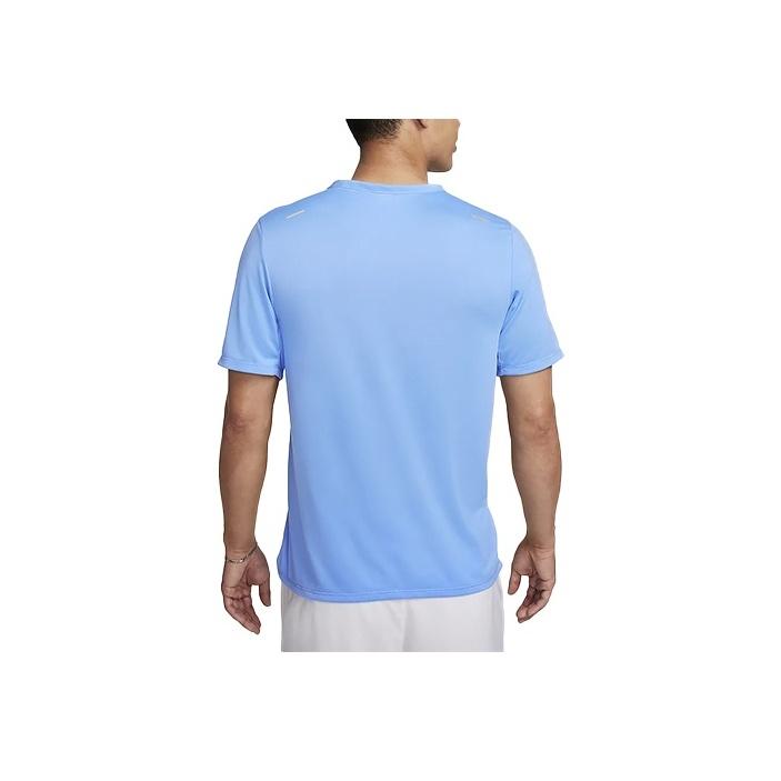Nike Dri-Fit Rise 365 Solid Crew Neck Running Short Sleeve T-Shirt Men Tops College-Blue CZ9185-412