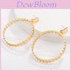 Fashionable Hollow Geometric Alloy Earrings Trendy Design Fall 2021 Accessories