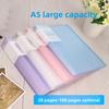 Thickened A5 File Folder 100 Pages Multi-layer Transparent Index Pages Document Folder A4 Test Paper Folder 32K