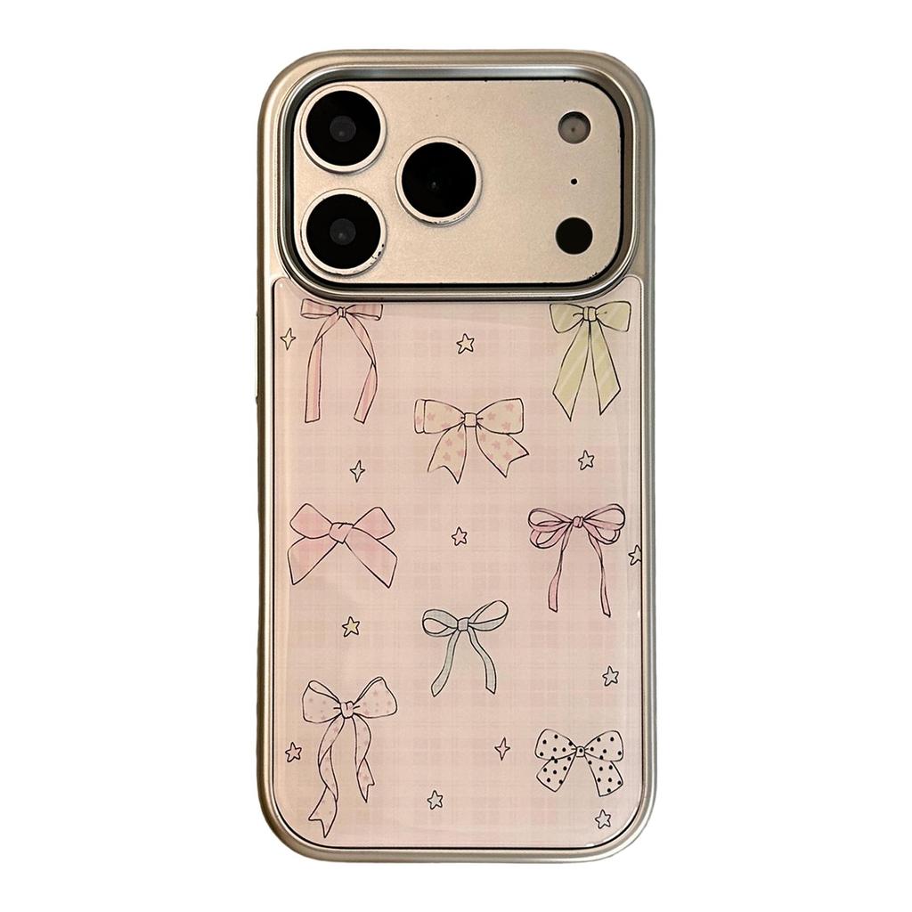 Cover Colorata con Fiocco per iPhone 16, iPhone 17 e iPhone 17 Pro Max