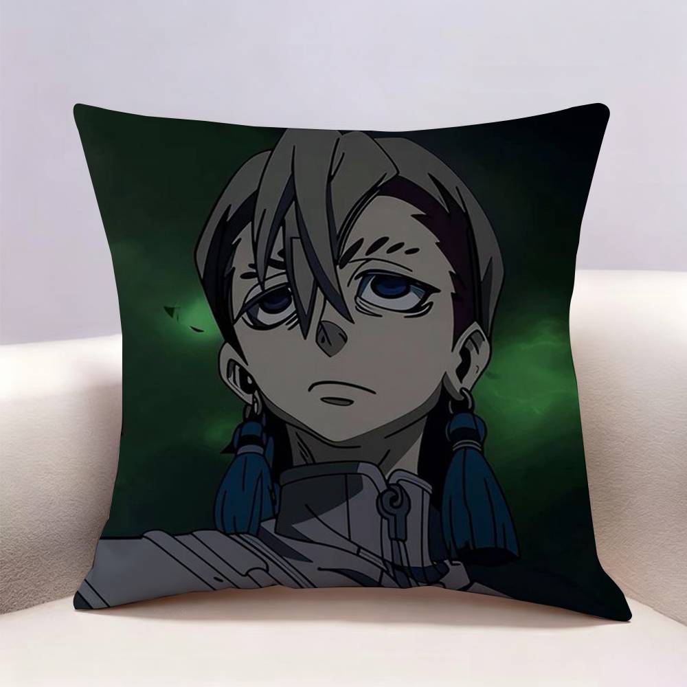 GGachiakuta Rudo Enjin Riori Zanka Doublesided print Pillow Case for Sofa Living Room Home office Decor Protective Cover