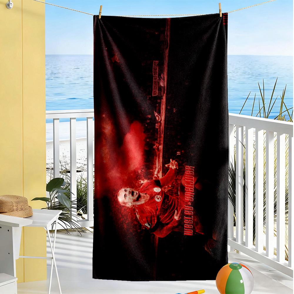 Passion Football Celebration Beach Towel Quick-Dry Soft Microfiber Comfortable Lightweight