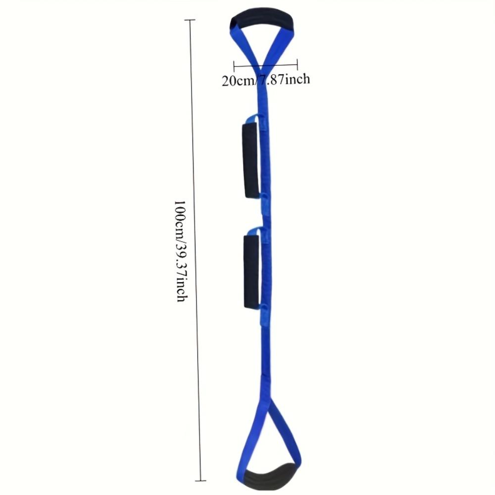 Recovery Leg Lift with Soft Grip and Ankle Loop - Portable Folding Bedside Assist Device for Easy Entry and Exit