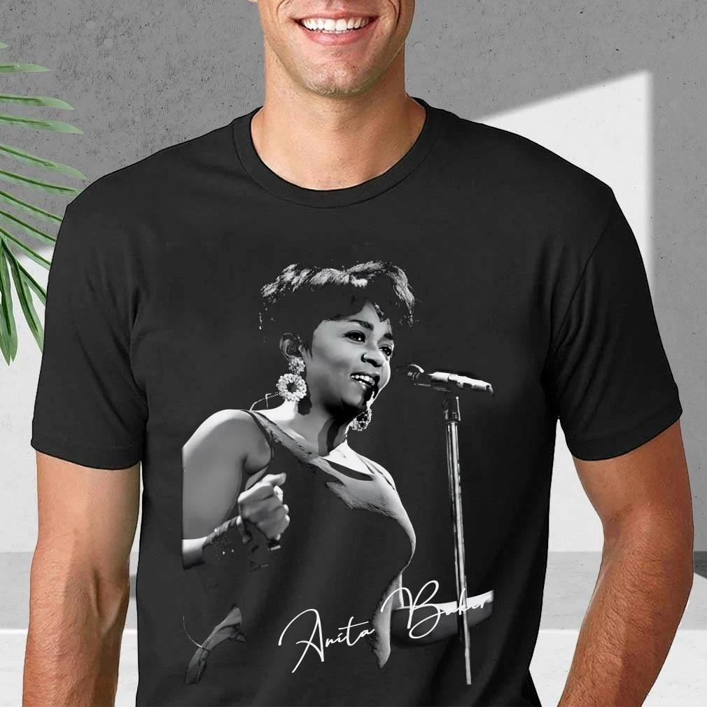 

Anita Baker Signature Unisex Black T-Shirt S-3XL Q76348 4XL