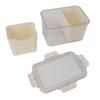 Fridge Food Storage Container PET Easy To Clean Sealed Food Preservation Box for Kitchen