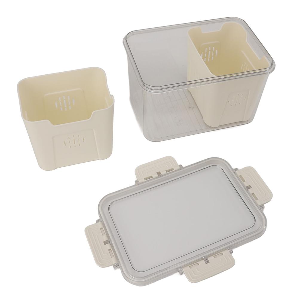 Fridge Food Storage Container PET Easy To Clean Sealed Food Preservation Box for Kitchen