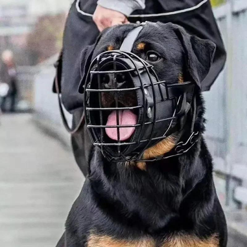 Dog Training Muzzles Black Tactical Mouth Cage German Shepherd Doberman Sniffer Dog Defense Muzzle Anti-Bite Dog Masks Black