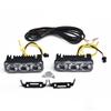 Set Daytime Running Lights Parts Replacement Accessories Car White+Amber