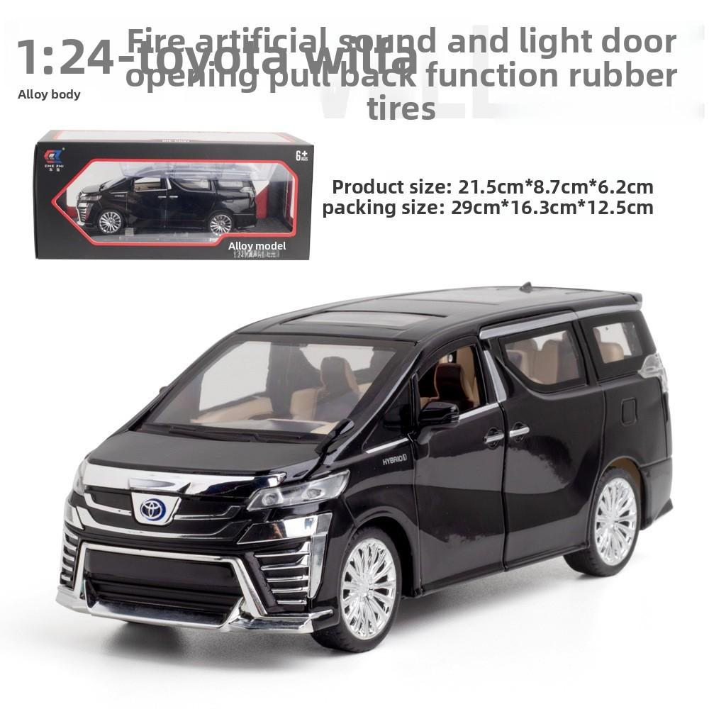 Alloy Car Model Toyota Vellfire Mpv With Sound Light For Kids Playroom