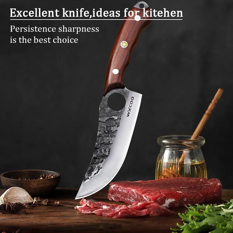 Hand Forged Boning Knife Thickened Stainless Steel for Butcher Knife Household Kitchen Knife Meat Cleaver Cooking Tools