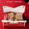 LIEI Red Leather Desktop Tissue Box