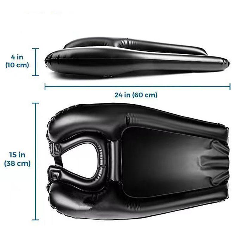 Nafukovací šamponovací umyvadlo z PVC, rychle nafoukne a vyfoukne, umyvadlo na vlasy pro těhotné ženy, starší ženy, nová přenosná šamponová podložka