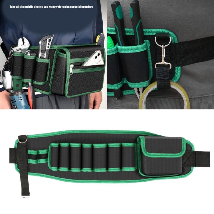 Professional Electrician's Tool Waist Bag with Convenient Hands Release Design Sturdy Oxford Fabric Waist Bag
