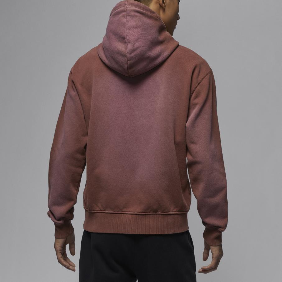 Jordan Flight Fleece Casual Thin Velvet Pullover Hoodie Men Hoodies Light-Brown FV7250231