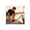 Bungee Dock Line Reinforced Sleeves Bungee Mooring Rope Stretch Dock Line Coiled Hook and Loop Rope Stretchy