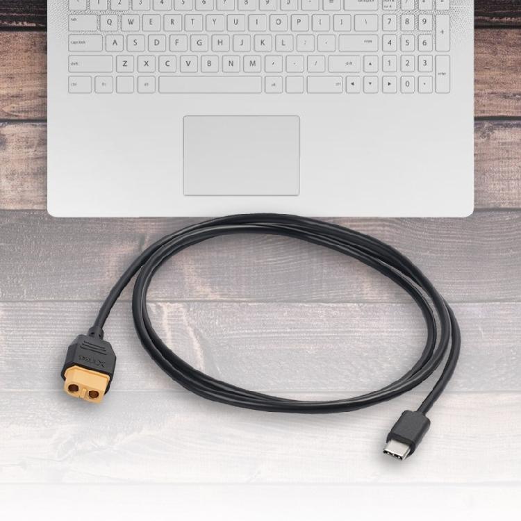 1M USB C to XT60 Female Adapter Cable 100W 20V/5A for Rapid Charging of Drones and Model Batteries
