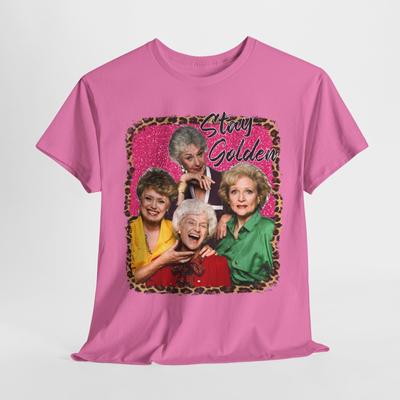 Golden Girls Inspired Stay Golden T-Shirt Mens Womens Tees Top, TV Show Graphic Tee, Retro 80s Shirt