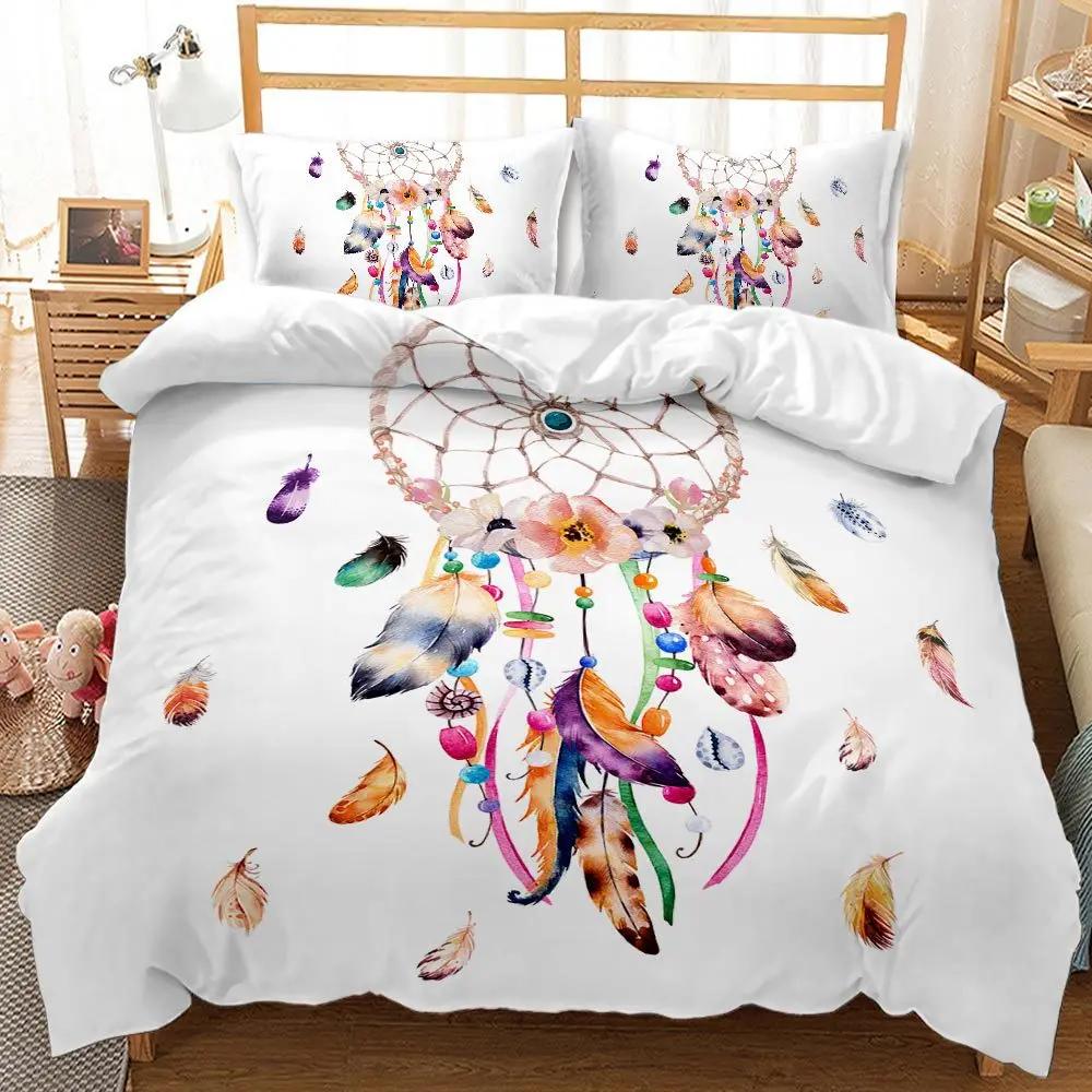 Best.Wensd Reactive Printing European And American Style Dreamcatcher Duvet Cover Sets High Grade Thickening Bedding Set Luxury