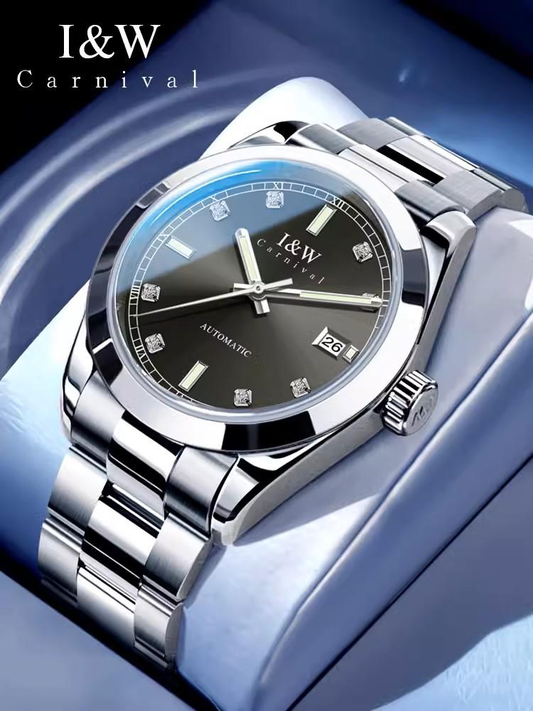 Japan Mechanical Movement IW New Men Automatic Watch for Men Luminous 50M Waterproof Sapphire Glass Watch Reloj Hombre