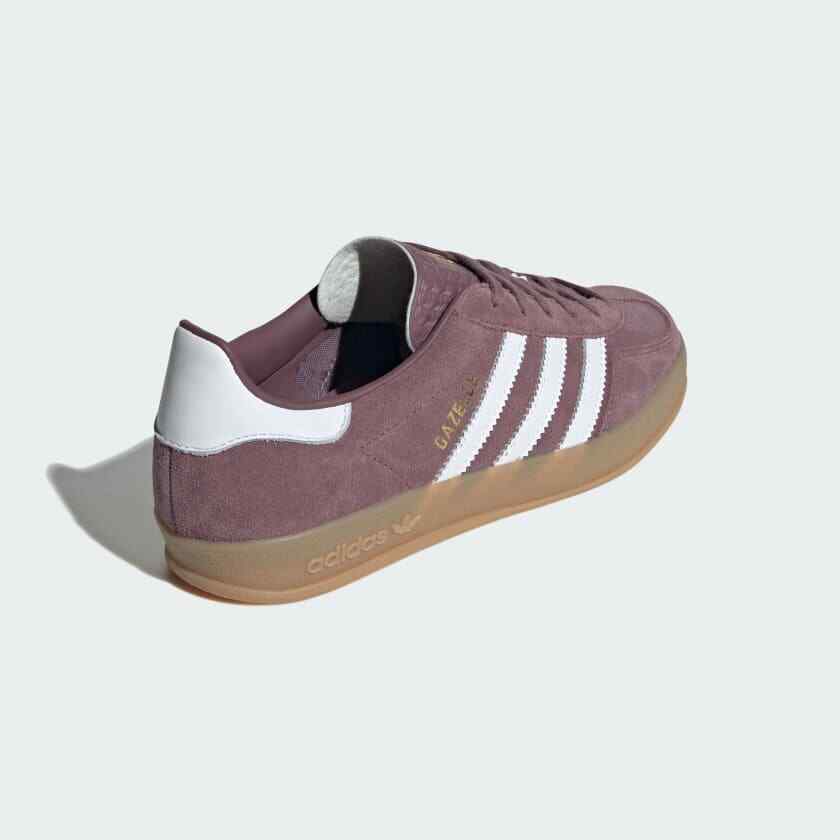 IH5483 Adidas Originals Gazelle Indoor Shadow Fig Cloud White Gum (Men's)