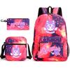 Spielwaren Aphmau Schultasche Cartoon Rucksack Federmäppchen Umhängetasche Dreiteiliges Set
