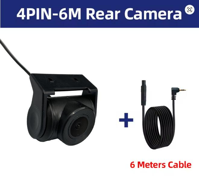 Wide-angle HD Car Rearview Camera 4 Holes 1080P Reversing Video Car Camera Reversing Camera Night Vision Parking Camera