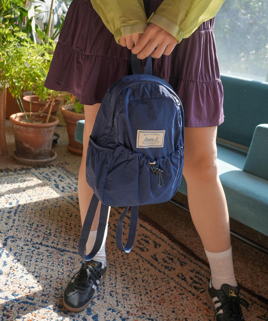 Leneeb Mini String Backpack Navy