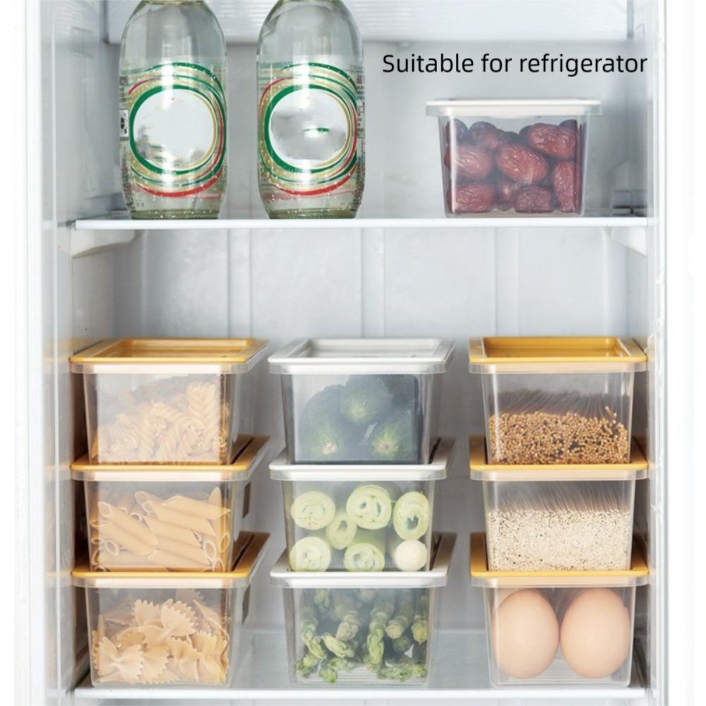 Fresh-Keeping Noodle Spaghetti Container with Cover Multifunction Refrigerator Organizer Box Large Capacity Seal