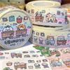 Washi Tape Stickers, Cute Small Class Good Night Design, 1 Roll Set, Washi Material, Campus & Home Scene Decoration,