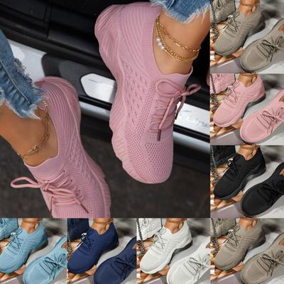 Sommer neue Plateauschuhe Hohlsandalen Mesh Freizeitschuhe Damenschuhe
