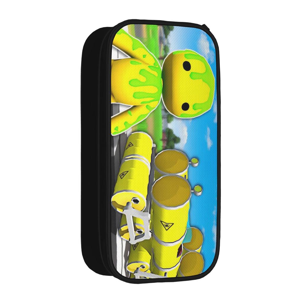 Wobblys Sandbox-Game Lifes Pencil Cases Cartoon Funny Pencil Box Pen Holder Student Large Storage Bag School Cosmetic Stationery