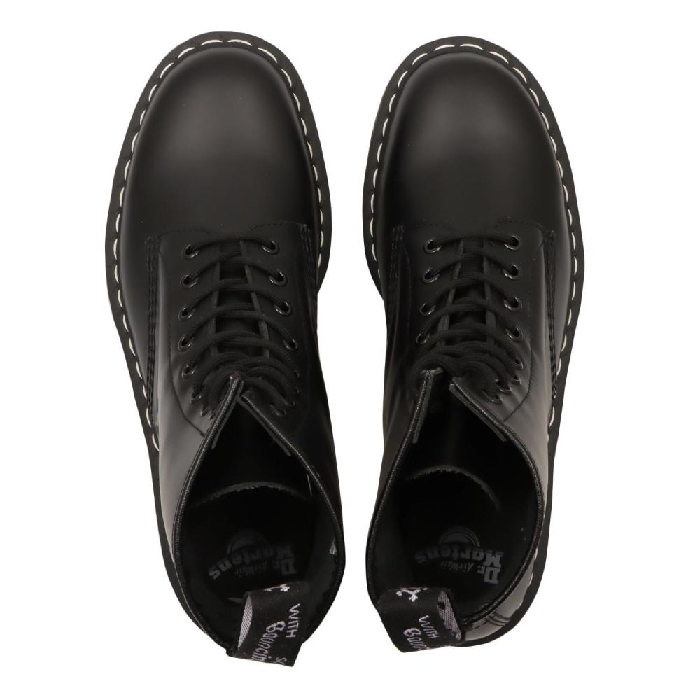Dr.martens 1460z Dms 8 Eye Boot 24758001 Black Wht St 