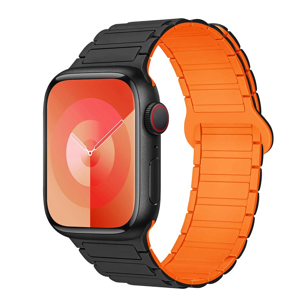 For Apple Watch Straps: 1-11 Generations / Ultra3 / SE3 Second Generation - Three-bead Silicone Magnetic Adhesive Straps