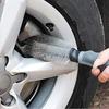 T-bend Handle Car Wash Cleaning Brush Car Detailing Wheel Hub Gap Cleaning Tools Nylon Bristle Car Special Tire Brush