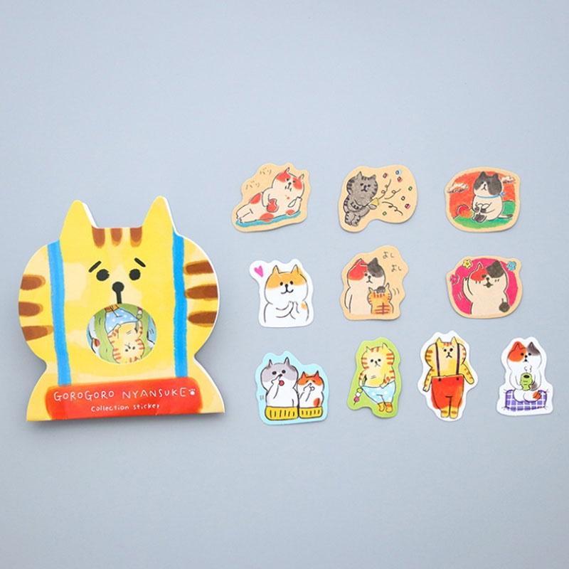 30 Pcs/Lot Cute Cartoon Cat Paper Stickers Notebook Po Album Decoration Material Students Station