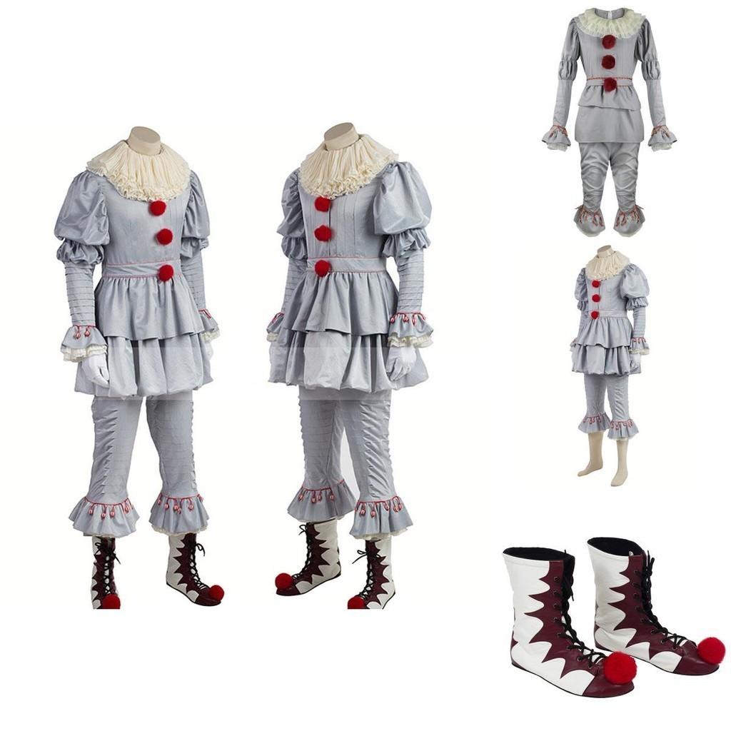 Costume Cosplay Clown Spaventoso Joker Pennywise di Stephen King Materiale di Alta Qualità E Durevole