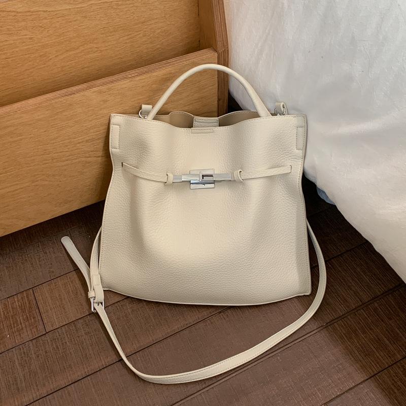 Work Bag with A Stylish Single Shoulder Strap and A Kelly-style Crossbody Bag