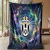 Juventus FC Themen-Decke Weiche Flanell-Decke Plüsch-Überwurf Gemütliche Sofa-Bett-Decke für Wohnkultur