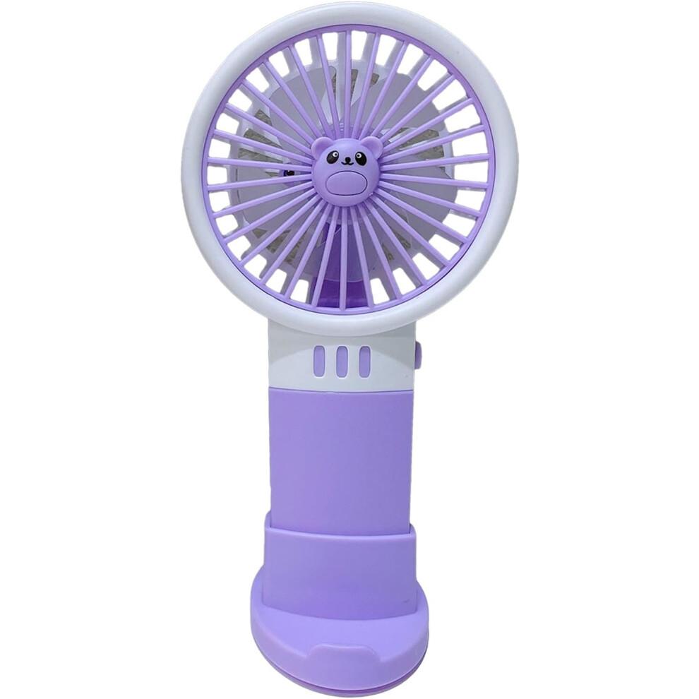 Portable Handheld Fan Battery Fan 2Xaa Battery Operated For Home And Travel Cooling Fan With Phone Stand Holder Handheld Fan_Special Gift
