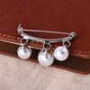 Temperament Pearl Brooch Trendy Musical Note Corsage Collar Pin Anti-exposure Buckle Pin Accessories for Women