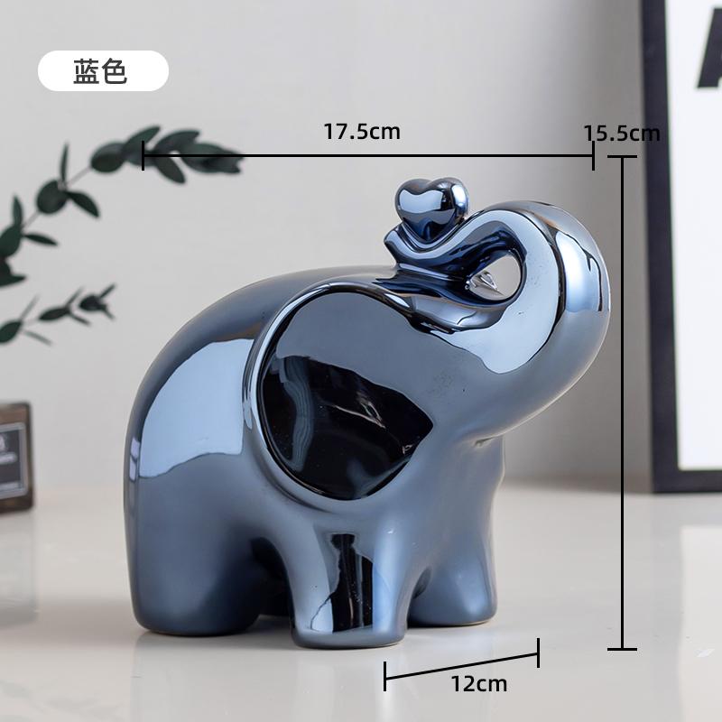 Cartoon Elephant Figurine Boho Home Decor Ornament Living Room Wine Cabinet DesktopTV cabinet Home