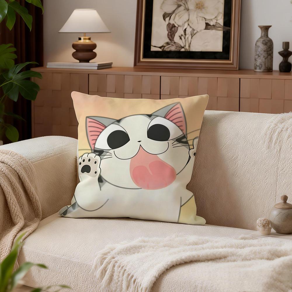 Cute Chis Sweet Home Cushion Cover Cushion Cover Set 4Pcs 50x50 45x45 40x40 Pillowcase Decorative Sofa Home Decor