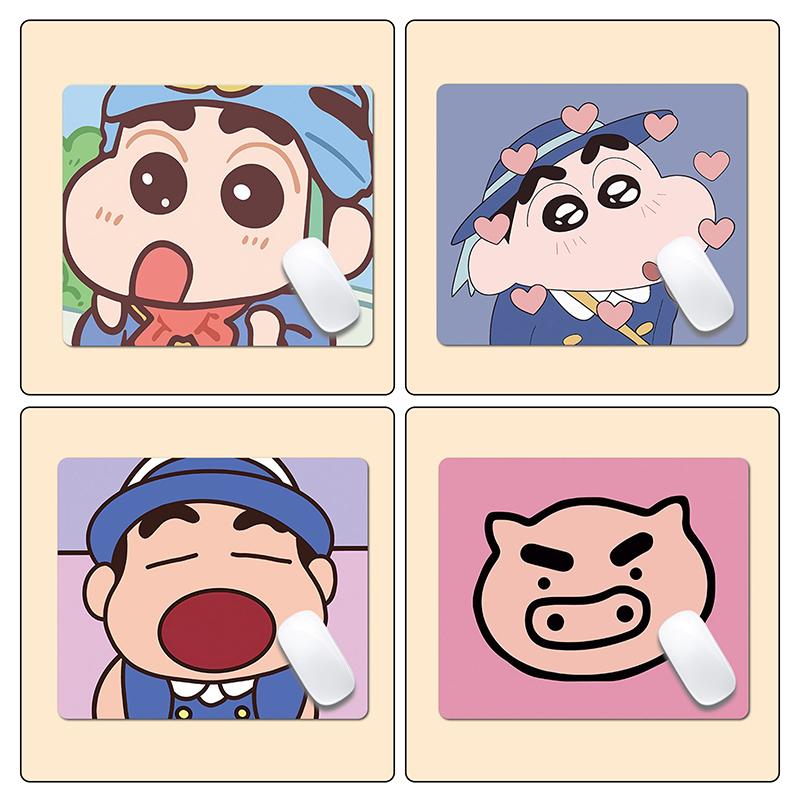Crayon Shin-Chan Oyun Mouse Pad'i Anime Sevimli Masaüstü Fare Altlığı Bilgisayarlar Ofisler Oyuncular İçin Fare Altlıkları Kaymaz Kolay Temizlenir