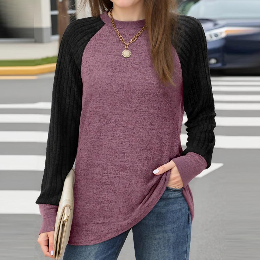 Women's Casual Fashion Long Sleeve Shirt Oversized Solid Color Tops