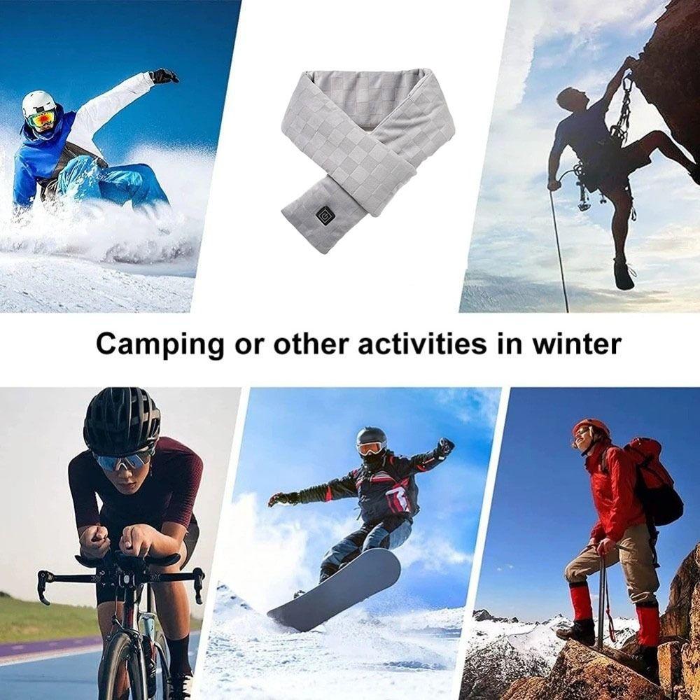 Warm Heating Scarf 3 Temperature Adjustable Thermal Neck Warmer Safe Electric Neck Wrap Winter
