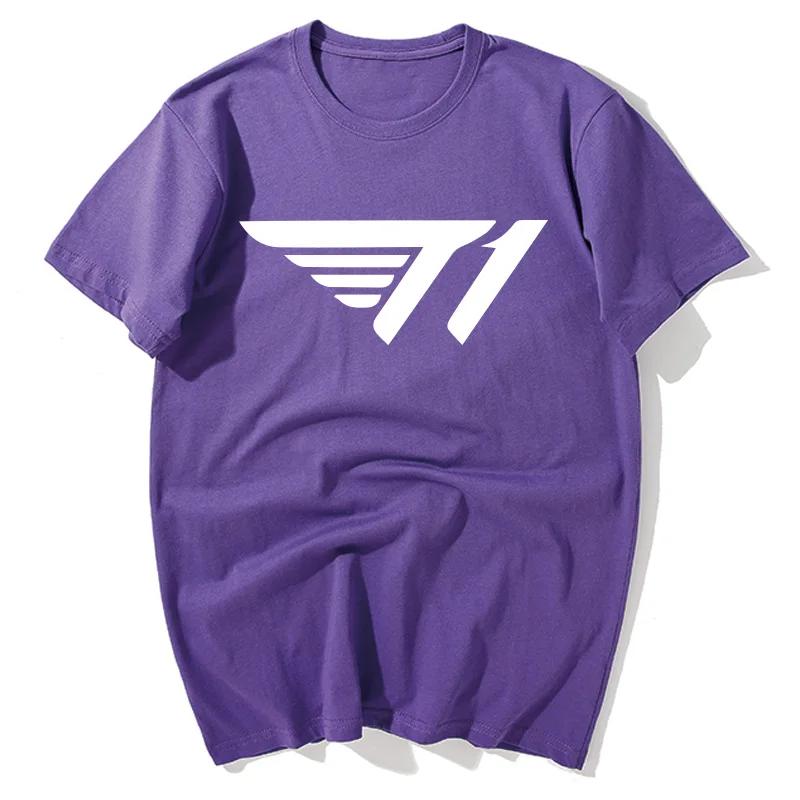 Alliance Game SKT T1 Team Uniform Faker Neues Herren- und Damen Skt1 Peripherie Kurzärmeliges Lockeres Baumwoll-T-Shirt Grafik-T-Shirts