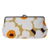 Marimekko Mini Unikko Silmalasi Kukkaro Pouch, Eyeglass Case, and Pencil Case (Caramel, Cream, and Warm Orange) [Parallel Import]