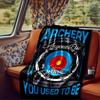 Archery Target With Bow And Arrow Design Personalized Name Rv Blanket Soft Comfortable Stylish Rv Blanket Car Blanket Perfect For Rv Travel Rv Camping